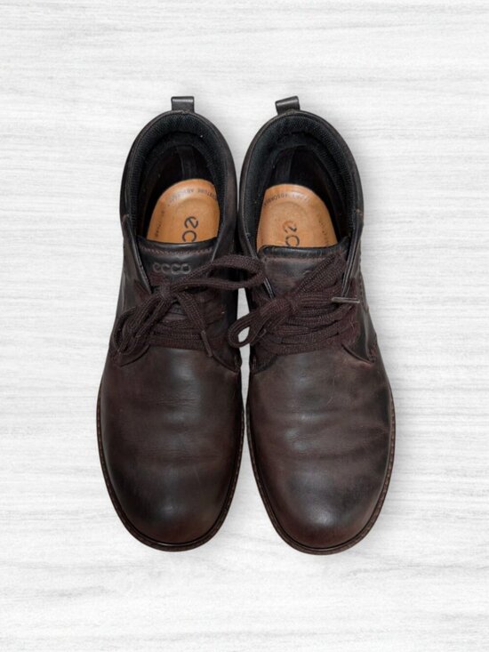 ECCO Gore-Tex Leather Chukka Boots Brown Waterproof Comfort Shoes EU 44 / US 11 main image 5